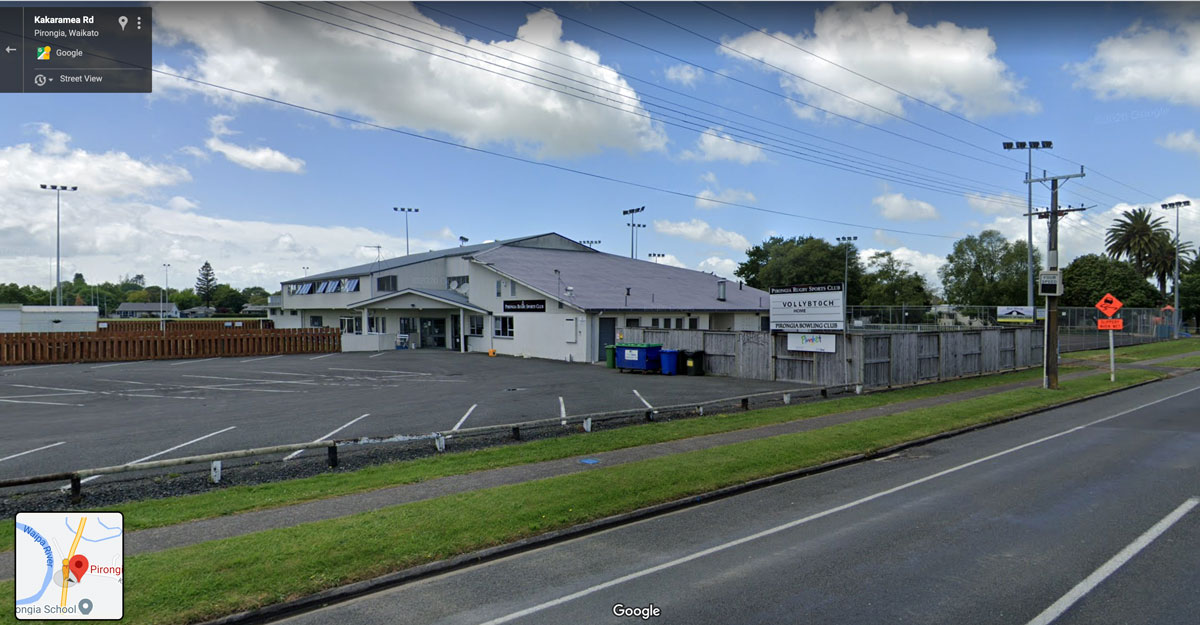 Pirongia Sports complex street view